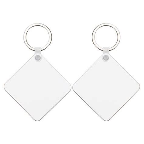 Double Sided Mdf Keychain For Sublimation Square Gadgets Key