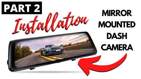 Amazon Dash Camera Installation How To Install Mirror Mounted Dash Cam Youtube