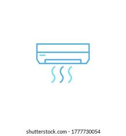 Air Conditioning Vector Icon Logo Design Stock Vector (Royalty Free ...