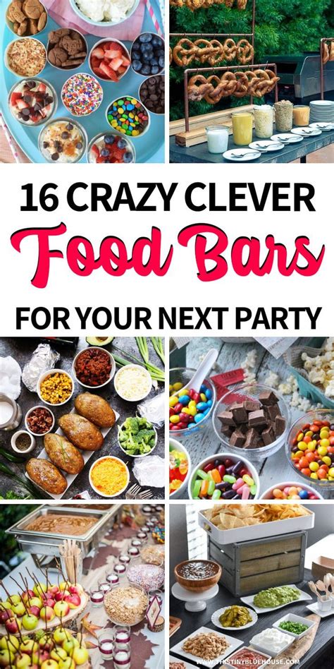 40+ Best Food Bar Ideas Perfect For Your Party | Party food bars, Bars ...