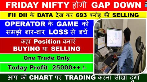 Nifty And Bank Nifty Tomorrow Prediction Options For Tomorrow Fii