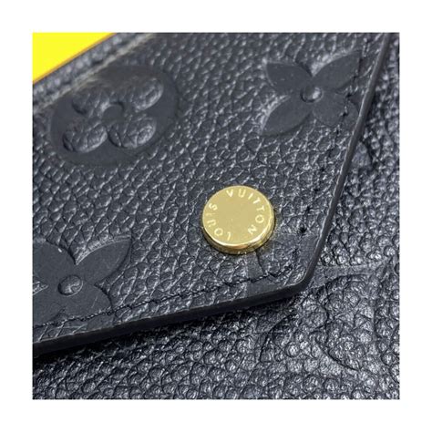 Louis Vuitton Monogram Empreinte Card Holder Recto Verso Black