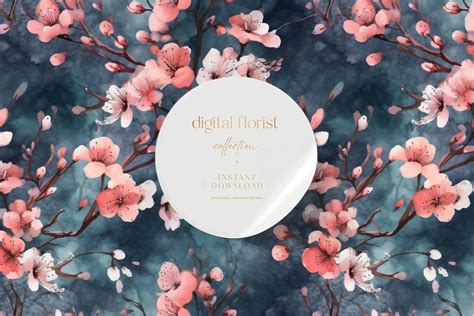 Floral Pattern, Floral Digital Paper Graphic by Digital Florist ...