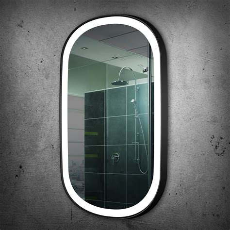 dimmable lighted mirror chic    white