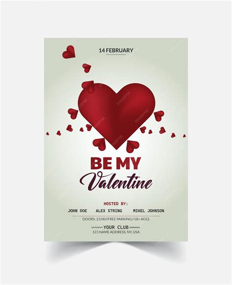 Premium Vector Set Of Happy Valentines Day Posters Vector