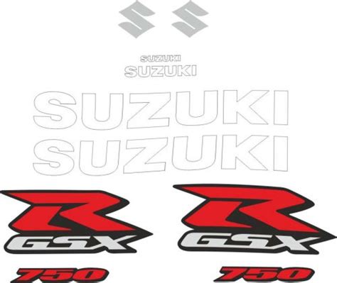 Suzuki Gsx R 750 Logos Decals Stickers And Graphics Mxgone Best