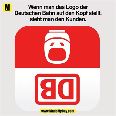 Wenn Man Das Logo Der Deutschen Bahn Auf Den Kopf Stellt Sieht Man Den