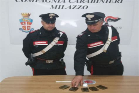 Milazzo Detenzione di Droga in città I Carabinieri eseguono un