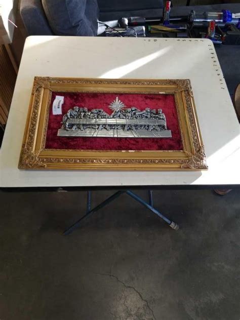 Vintage 3d Last Supper Wall Hanging