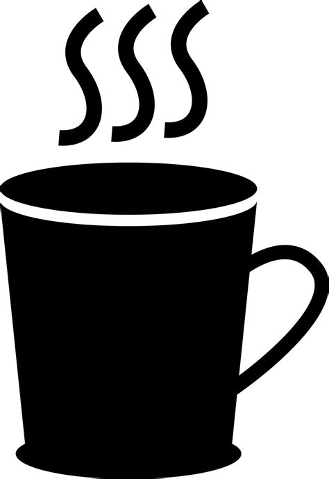 Isolated Black Hot Cup Icon Vector Art At Vecteezy