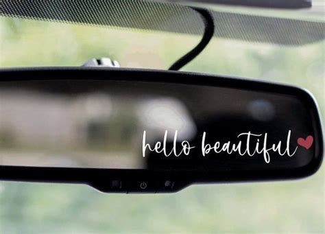 Car Mirror Decals Rear View Mirror Decals Car Mirror Etsy