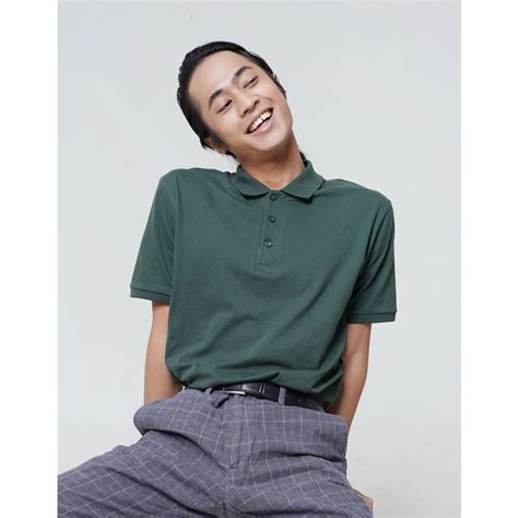 Jual Koze Polo Comfort Forest Green Kaos Polo Hijau Tua Shopee