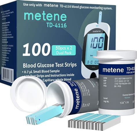 Amazon Metene Td Blood Glucose Test Strips Count Blood