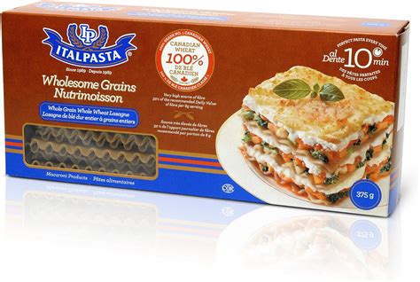 Italpasta Lasagne de blé entier 375 g Amazon ca Épicerie et Cuisine