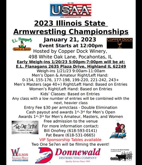 IL Illinois State Armwrestling Championship Armfighter