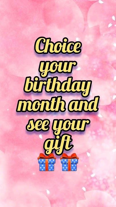 Choose Your Birthday Month And See You T🎁🤩 V World626