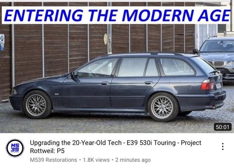 Upgrading The 20 Year Old Tech E39 530i Touring Project Rottweil P5 Rm539restorations