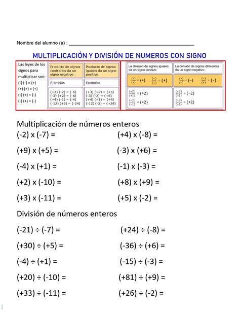 TOMi digital Multiplicación y división de números enteros