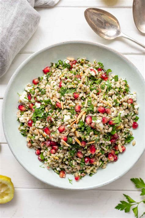 Pearl Barley Salad With Herbs And Feta Recipe Elle Republic