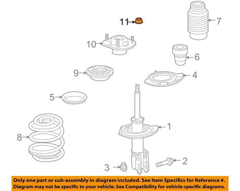 Gm Oem Front Suspension Top Nut Ebay