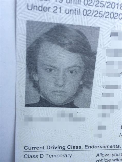 My Little Brother Just Got His Drivers License And His Picture Looks Like A James Bond Villain