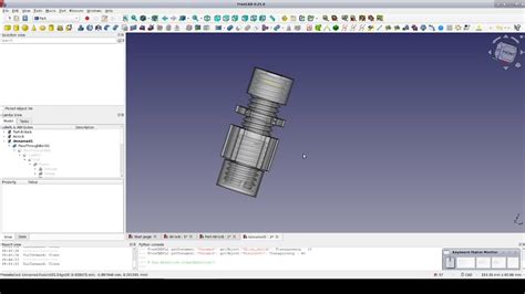 Freecad Pass Through Bolt With Compression Fitting Part I Youtube