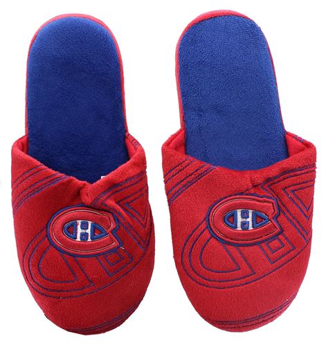 Montreal Canadiens Nhl Mens Team Logo Slippers Medium Free Shippi