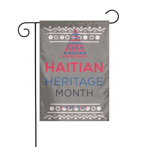 Haitian Heritage Month Haiti Pride Flags Garden Flag Double Sided