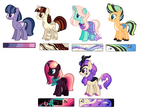 Open Mlp Pony Recolor Adopts Aesthetic Palettes By Vernorexxia On