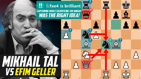 Mikhail Tal Is A True Genius Brilliant Knight Sacrifice Against Efim