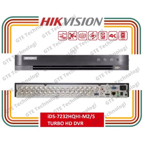 Jual DVR HIKVISION 32 CHANNEL DS 7232 HQHI M2 S Turbo HD X 2nd Gen