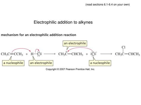 PPT - Electrophilic addition to alkynes PowerPoint Presentation, free ...