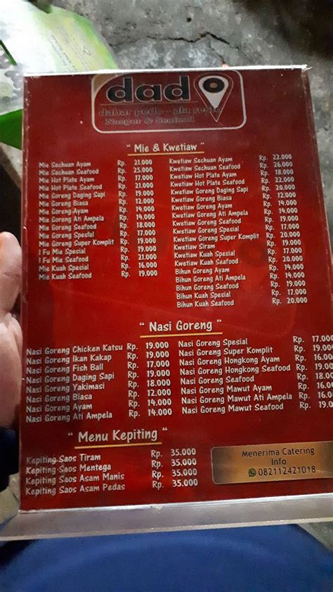 Menu At Nasi Goreng Mas Dado Restaurant Cimahi