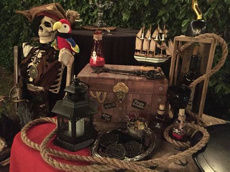 Pirate Party Display Table Decoration Pirate Halloween Party Disney Halloween Pirate Decor