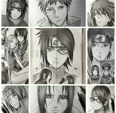 Naruto characters drawing Naruto Shippuden Anime, Sasusaku, Boruto ...