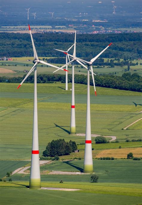 Bad W Nnenberg Von Oben Windenergieanlagen Wea Windrad Auf Einem