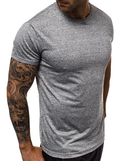 Camiseta De Hombre Gris Oscuro Ozonee Jss01 Ozonee