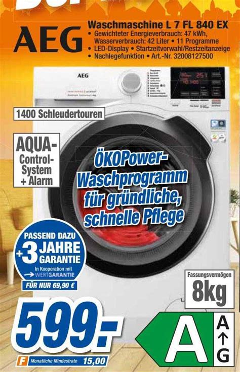 Aeg Waschmaschine L Fl Ex Angebot Bei Expert Techno Land