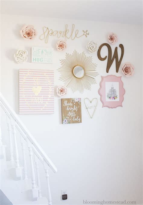 Girls Room Gallery Wall - Blooming Homestead | Girls room wall decor ...