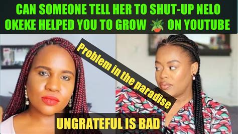 AUNTY SHUT UP NELO OKEKE AND SANDR S REALITY HELPED YOU TO GROW YOUR