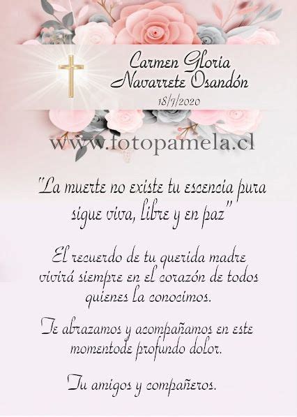 TARJETAS CONDOLENCIAS Misa De Honras DEFUNCION Tarjetas De