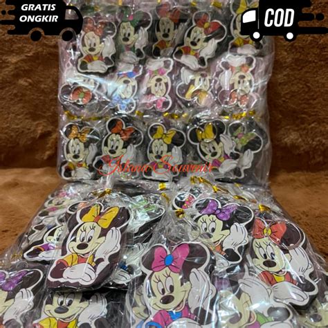 Jual Souvenir Pernikahan Gantungan Kunci Micky Mouse Isi Pcs