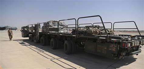 D Expeditionary Logistics Readiness Squadron Loads Cargo Onto C