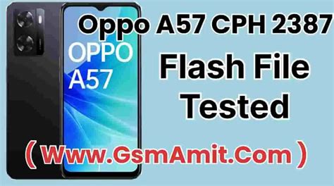 Oppo A57 CPH2387 Flash File 100% Tested 2024 - Gsm Amit