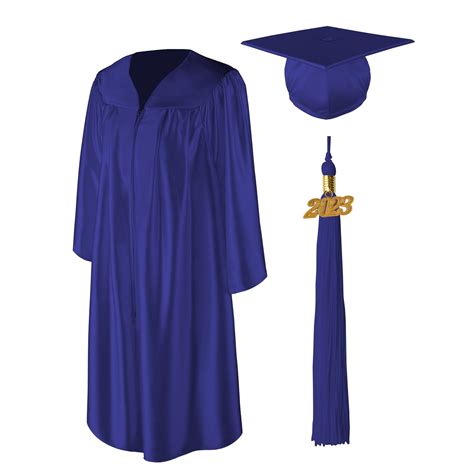 Class Act Graduation Adult Unisex Shiny Graduation Cap And Gown With