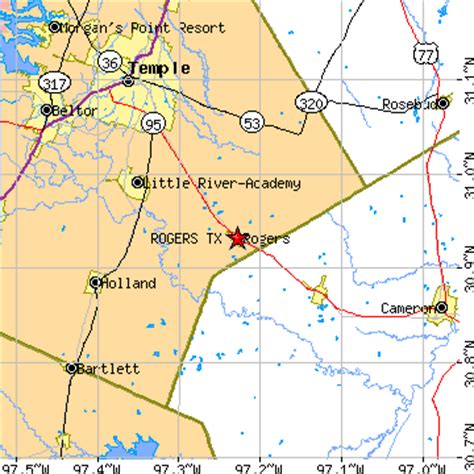 Rogers, Texas (TX) ~ population data, races, housing & economy