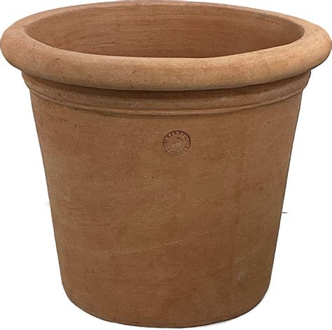 Hirsch Terracotta Vaso Ohne Dekoration Cm Terra Di Impruneta