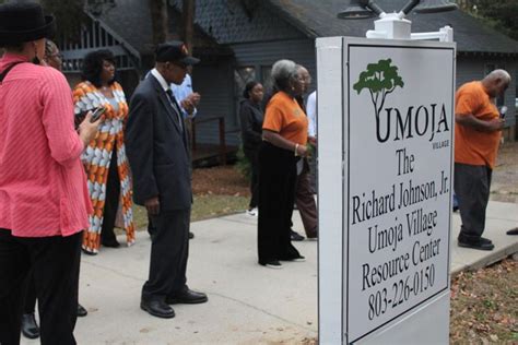 Quite An Honor Umoja Village Unveils Sign Honoring Richard Johnson