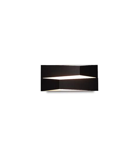 Aplique De Pared Fuji Led Mantra Blanco Negro W W