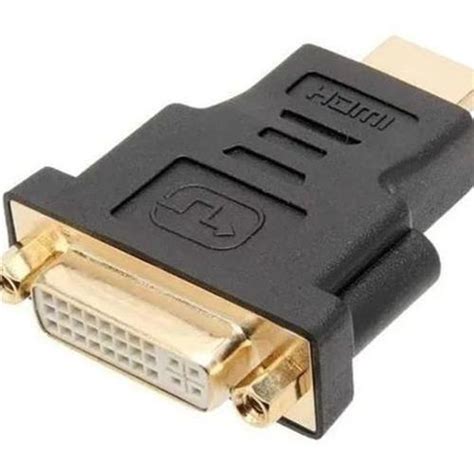 Adaptador Conector Dvi Macho Para Hdmi Femea Le 5511 Monitor Computador